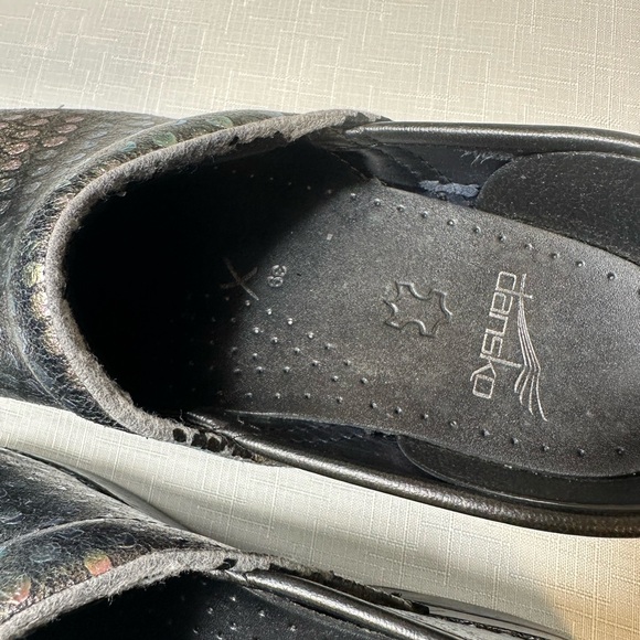 Dansko Metallic Patterned Clogs - Picture 3 of 11